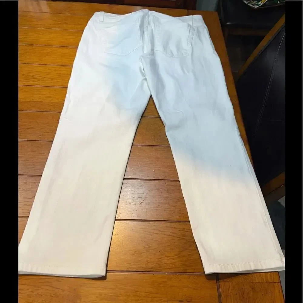 EUC Michael Kors White Jean Capri’s Size 6 #SJ5